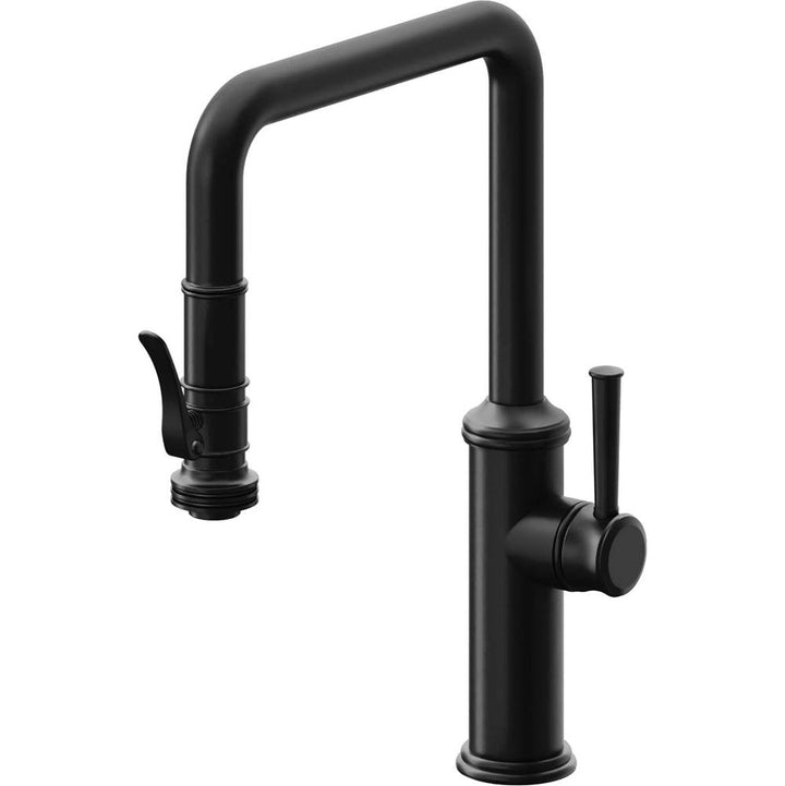 California Faucets Pull-Down Kitchen Faucet Quad Spout