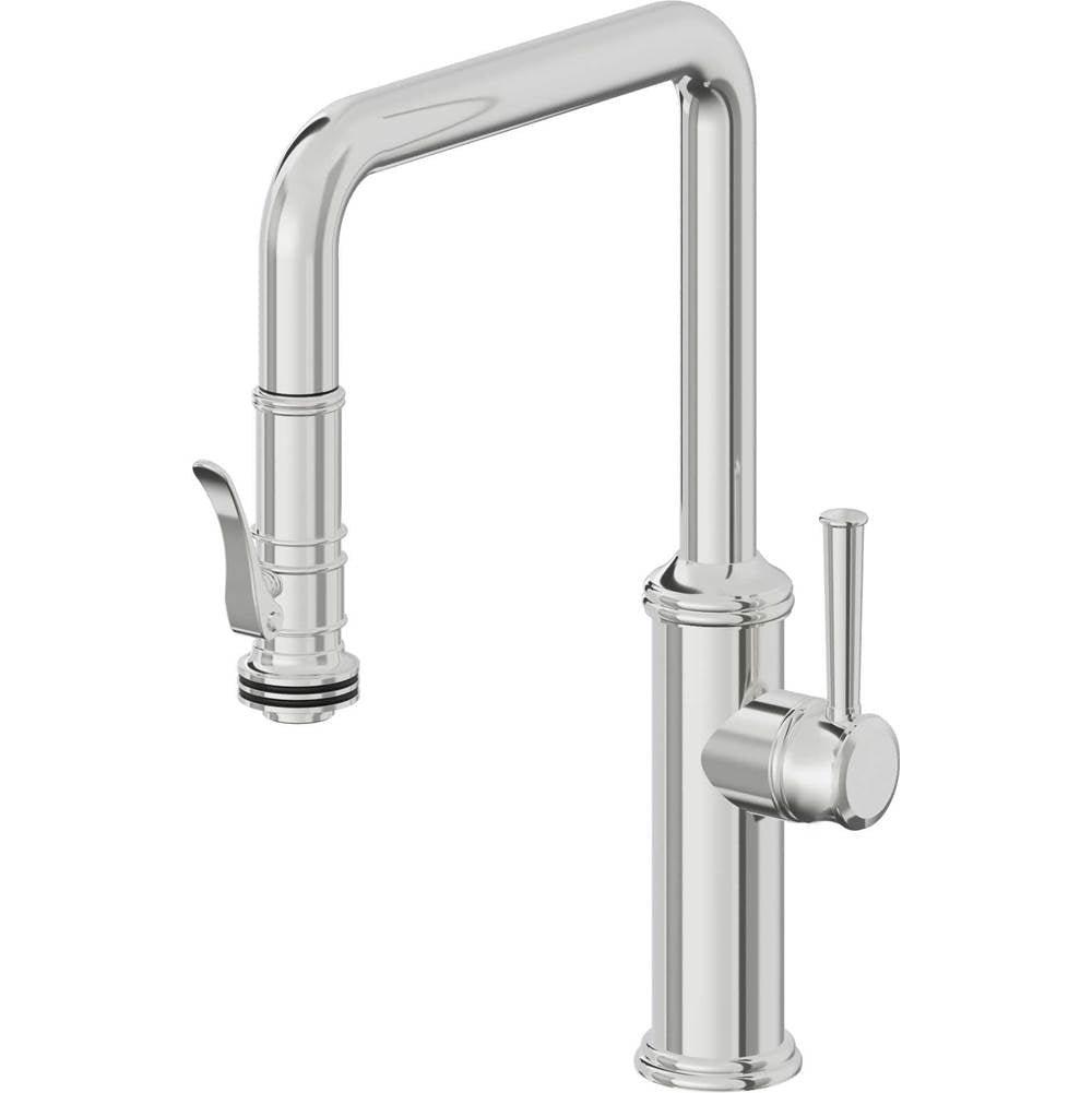 California Faucets Pull-Down Kitchen Faucet Quad Spout