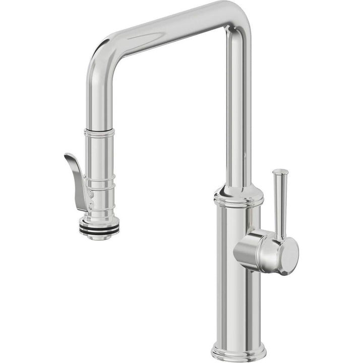 California Faucets Pull-Down Kitchen Faucet Quad Spout