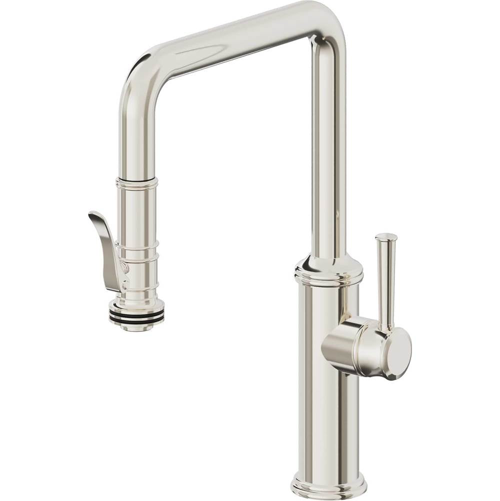 California Faucets Pull-Down Kitchen Faucet Quad Spout