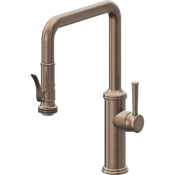 California Faucets Pull-Down Kitchen Faucet Quad Spout