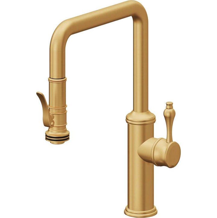 California Faucets Pull-Down Kitchen Faucet Quad Spout