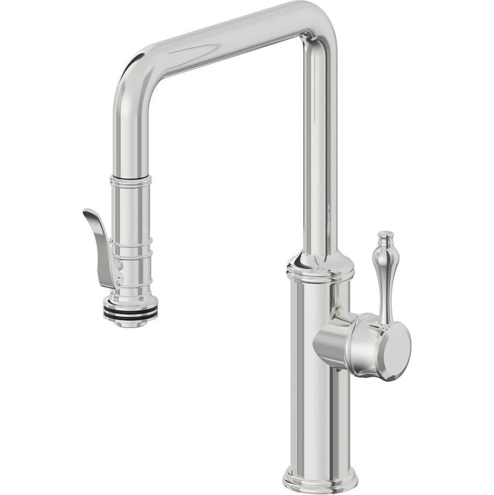 California Faucets Pull-Down Kitchen Faucet Quad Spout