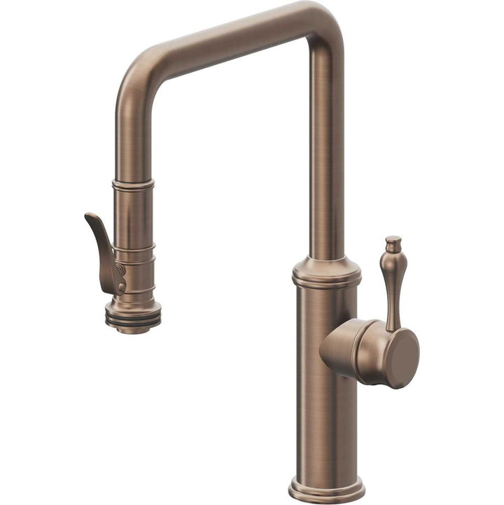 California Faucets Pull-Down Kitchen Faucet Quad Spout