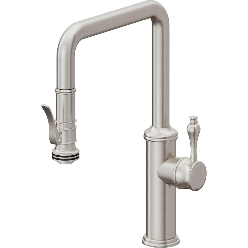 California Faucets Pull-Down Kitchen Faucet Quad Spout