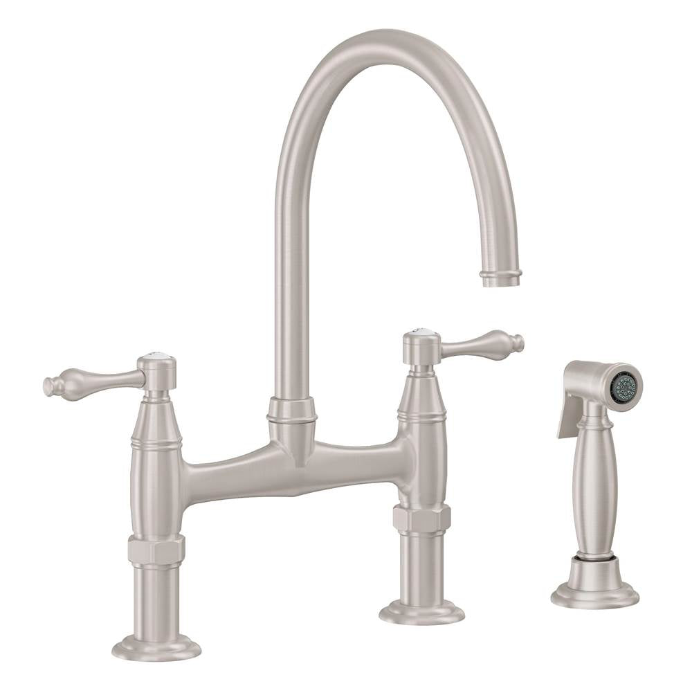 California Faucets Bridge Kitchen Faucet with Sidespray