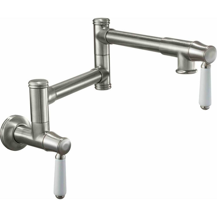 California Faucets Pot Filler Dual Handle Wall Mount Traditional