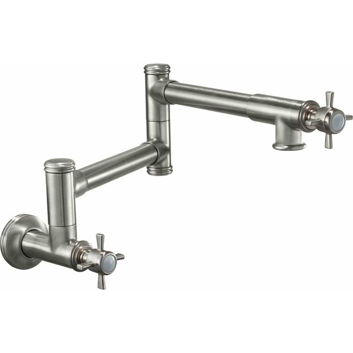 California Faucets Pot Filler Dual Handle Wall Mount Traditional