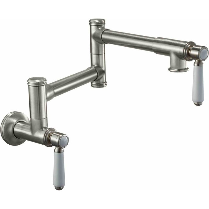 California Faucets Pot Filler Dual Handle Wall Mount Traditional