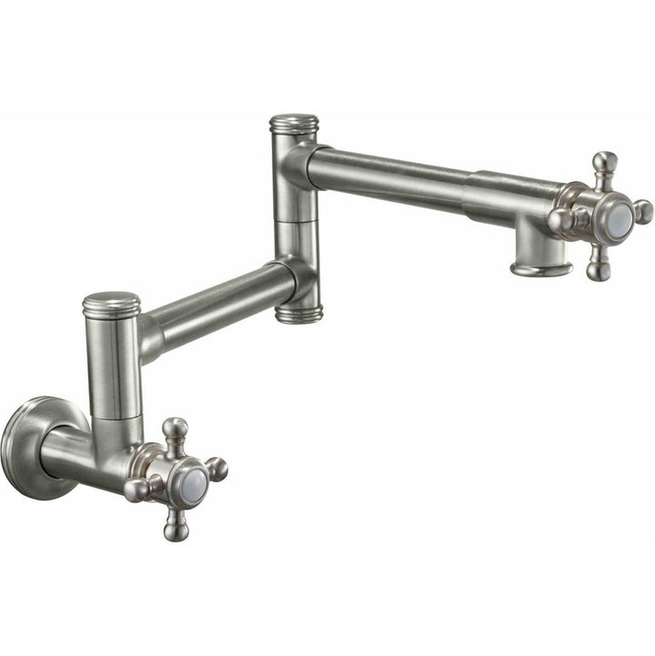 California Faucets Pot Filler Dual Handle Wall Mount Traditional