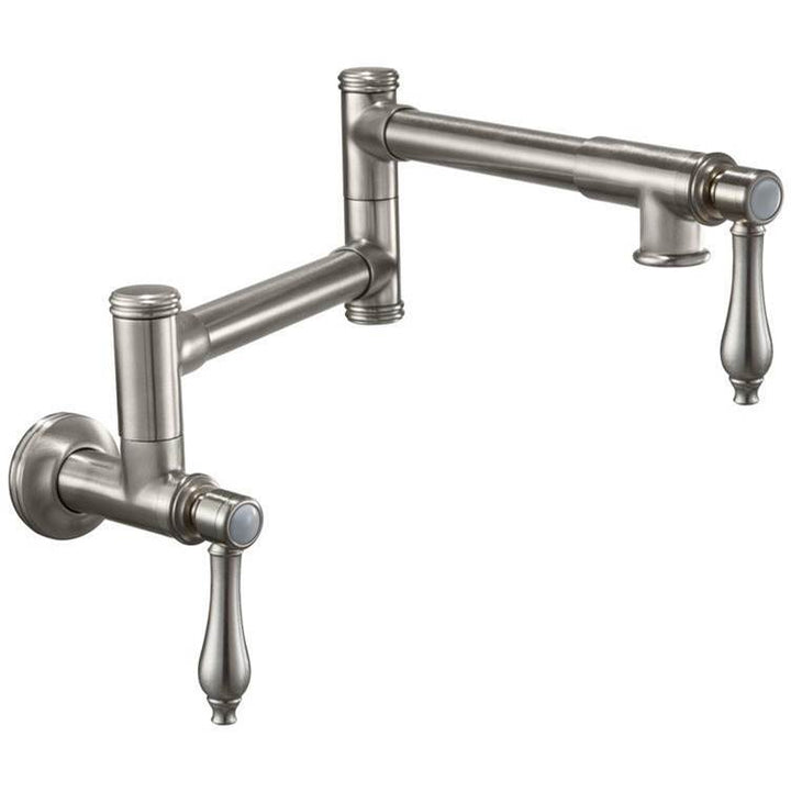 California Faucets Pot Filler Dual Handle Wall Mount Traditional