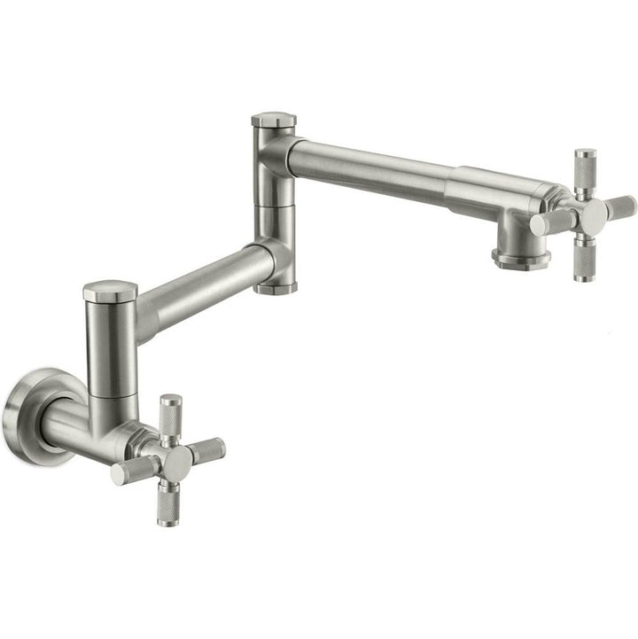 California Faucets Pot Filler Dual Handle Wall Mount Industrial