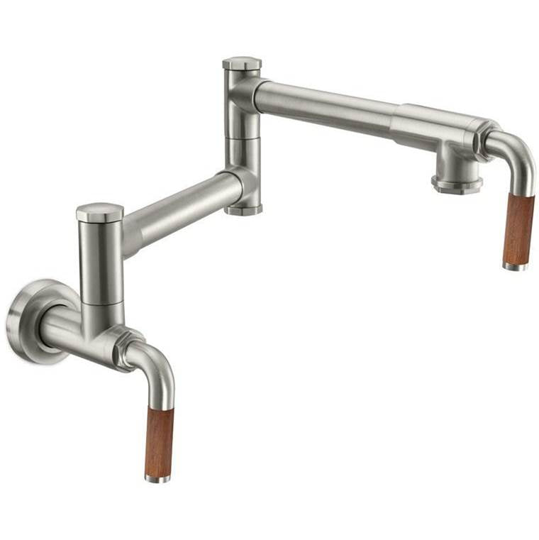 California Faucets Pot Filler Dual Handle Wall Mount Industrial