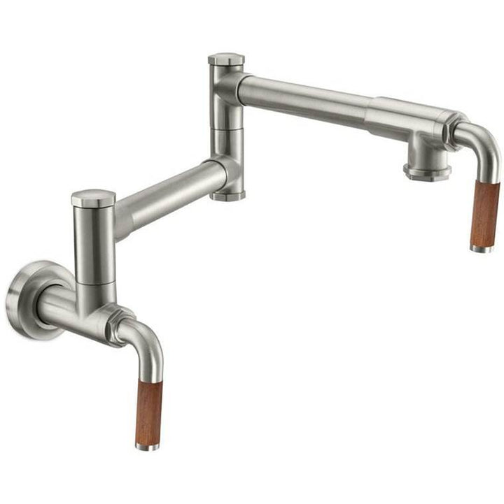 California Faucets Pot Filler Dual Handle Wall Mount Industrial