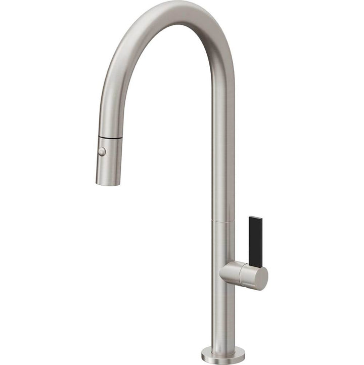 California Faucets Pull-Down Kitchen Faucet with Button Sprayer