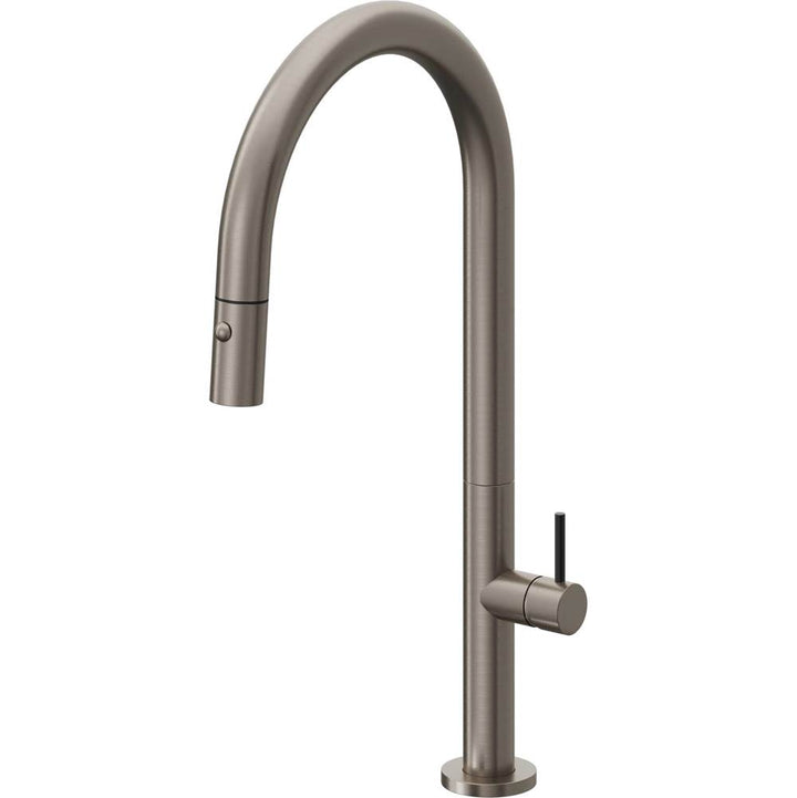 California Faucets Pull-Down Kitchen Faucet with Button Sprayer