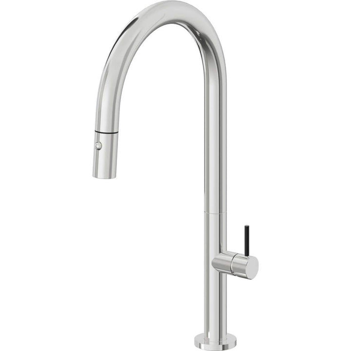 California Faucets Pull-Down Kitchen Faucet with Button Sprayer