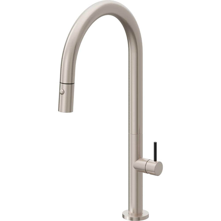 California Faucets Pull-Down Kitchen Faucet with Button Sprayer