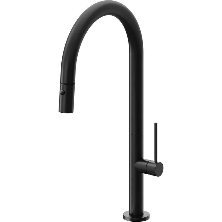 California Faucets Pull-Down Kitchen Faucet with Button Sprayer