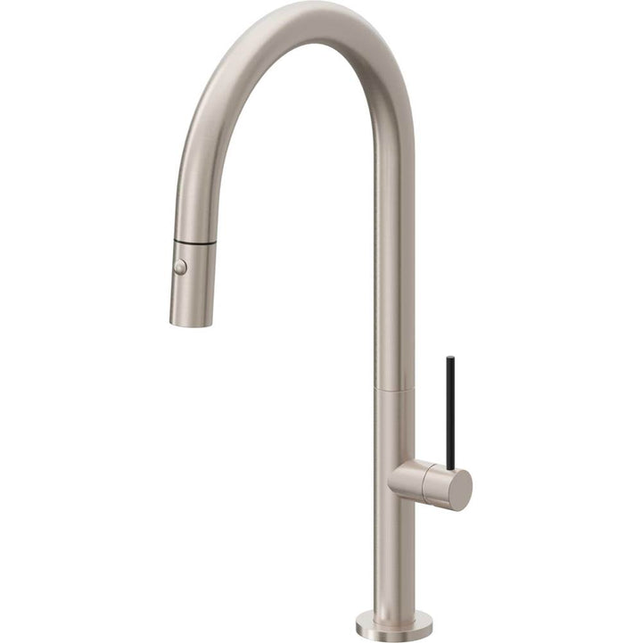 California Faucets Pull-Down Kitchen Faucet with Button Sprayer