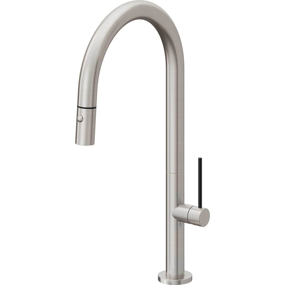 California Faucets Pull-Down Kitchen Faucet with Button Sprayer