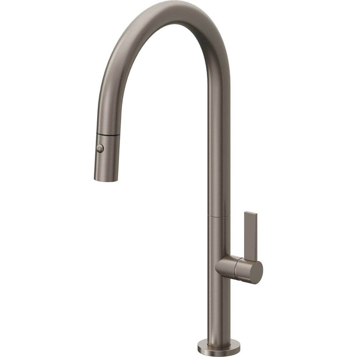 California Faucets Pull-Down Kitchen Faucet with Button Sprayer