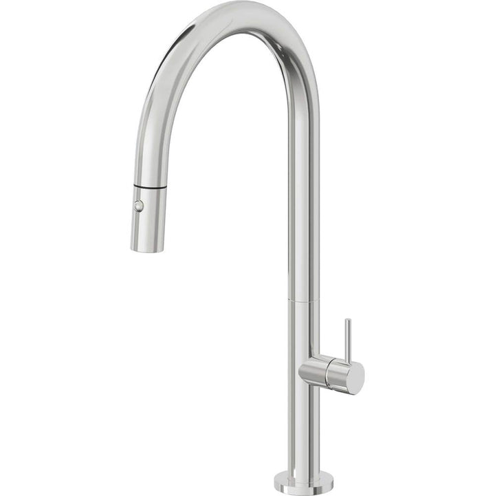 California Faucets Pull-Down Kitchen Faucet with Button Sprayer