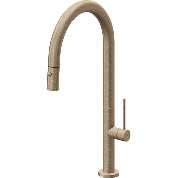 California Faucets Pull-Down Kitchen Faucet with Button Sprayer