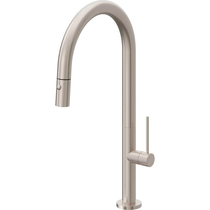 California Faucets Pull-Down Kitchen Faucet with Button Sprayer