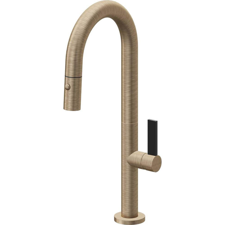 California Faucets Pull-Down Prep/Bar Faucet with Button Sprayer