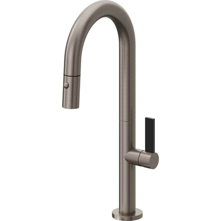 California Faucets Pull-Down Prep/Bar Faucet with Button Sprayer