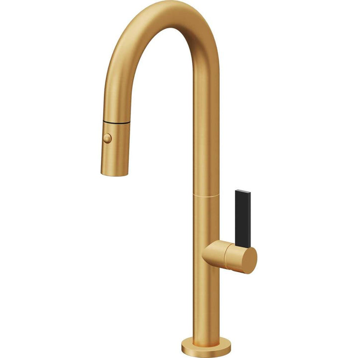 California Faucets Pull-Down Prep/Bar Faucet with Button Sprayer