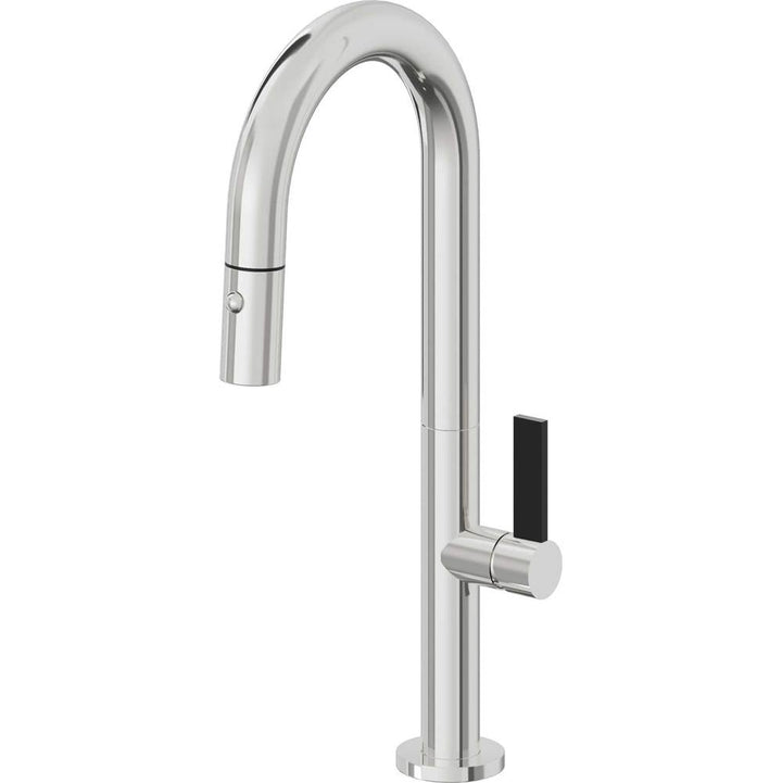 California Faucets Pull-Down Prep/Bar Faucet with Button Sprayer