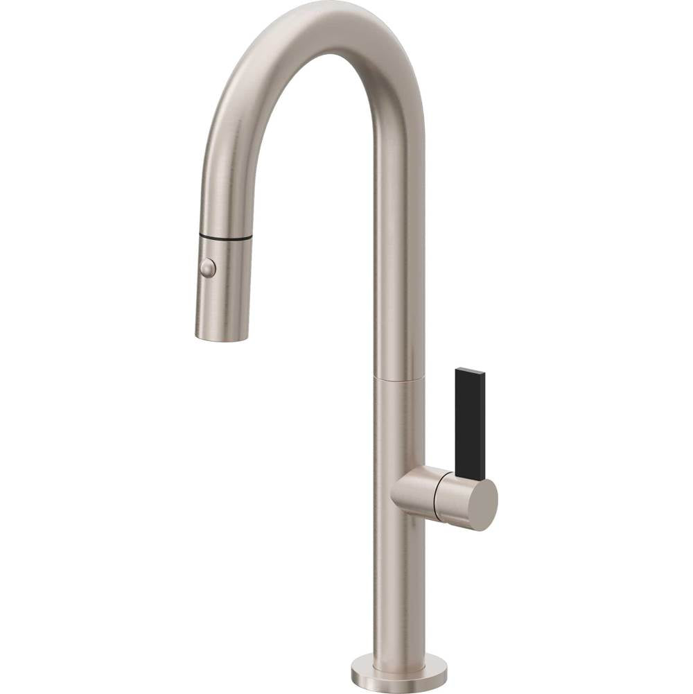 California Faucets Pull-Down Prep/Bar Faucet with Button Sprayer