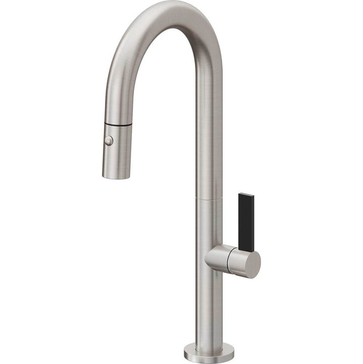 California Faucets Pull-Down Prep/Bar Faucet with Button Sprayer