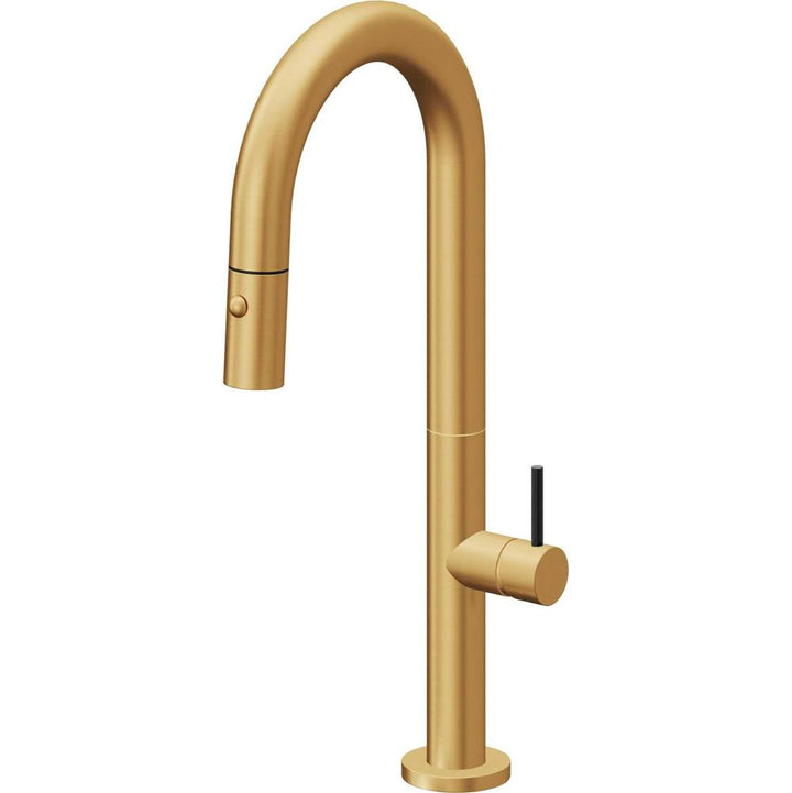 California Faucets Pull-Down Prep/Bar Faucet with Button Sprayer