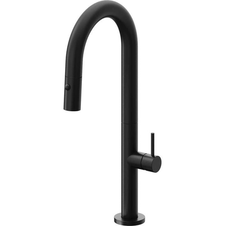 California Faucets Pull-Down Prep/Bar Faucet with Button Sprayer