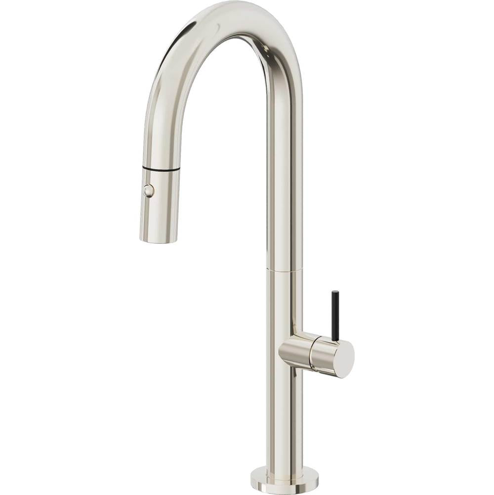 California Faucets Pull-Down Prep/Bar Faucet with Button Sprayer