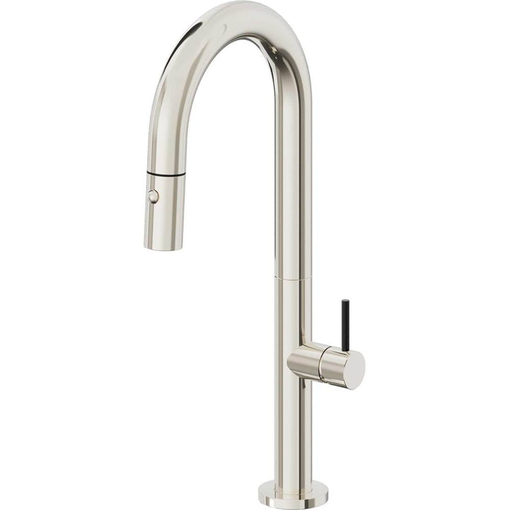 California Faucets Pull-Down Prep/Bar Faucet with Button Sprayer