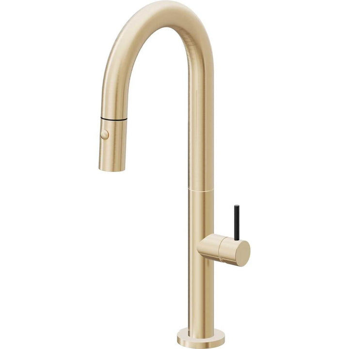 California Faucets Pull-Down Prep/Bar Faucet with Button Sprayer