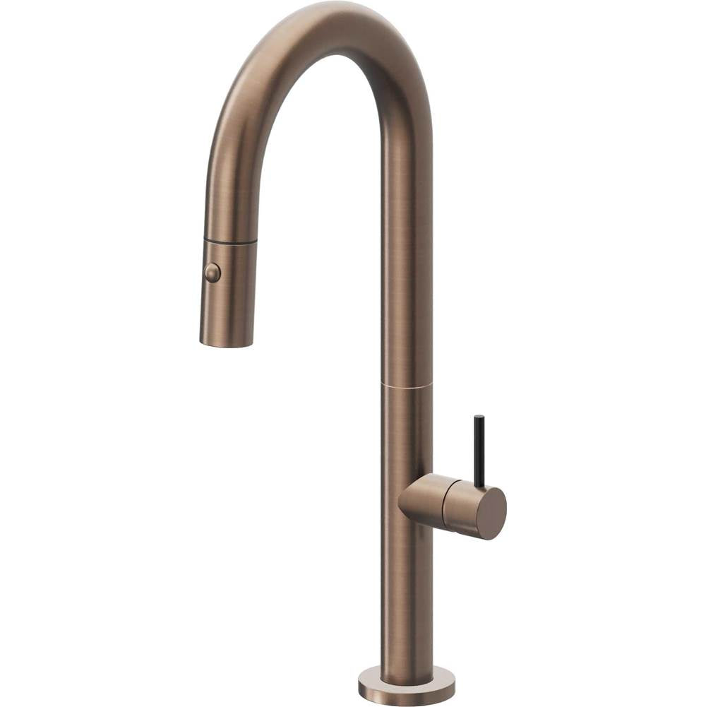 California Faucets Pull-Down Prep/Bar Faucet with Button Sprayer