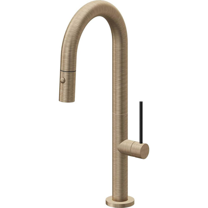 California Faucets Pull-Down Prep/Bar Faucet with Button Sprayer