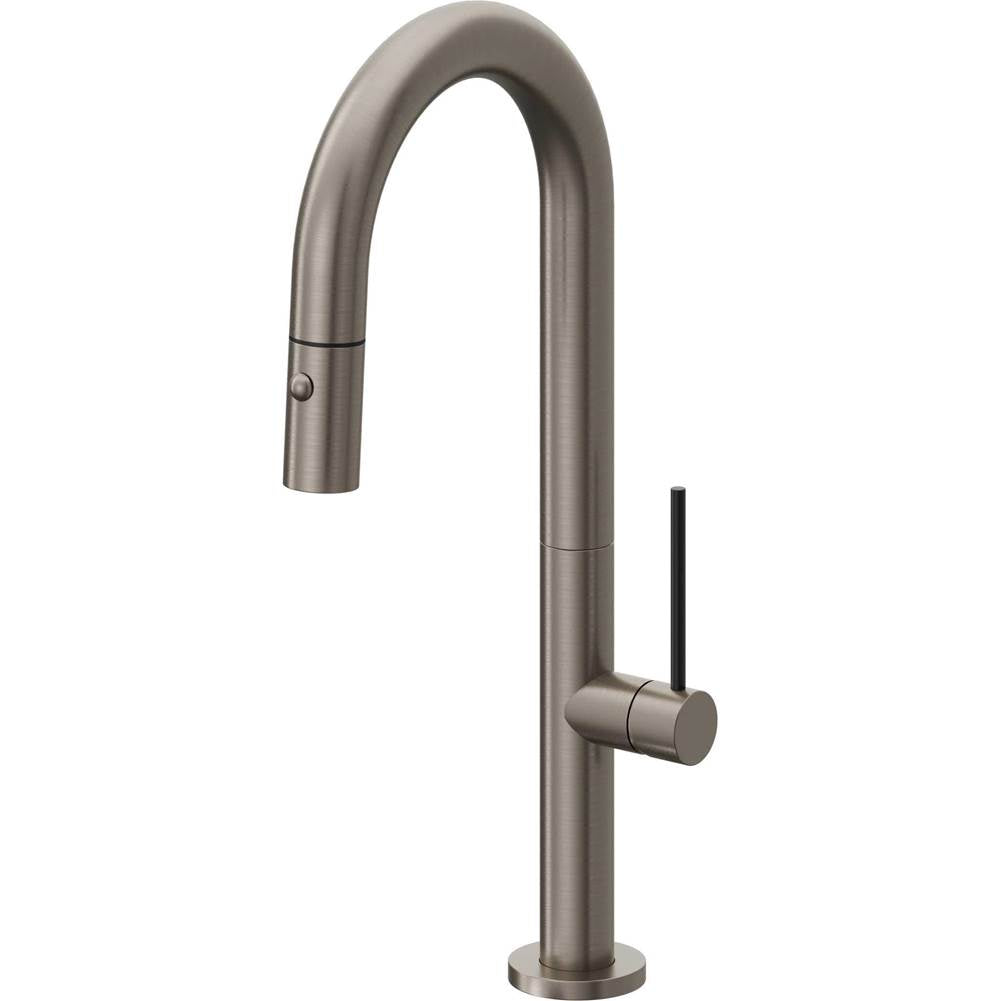 California Faucets Pull-Down Prep/Bar Faucet with Button Sprayer