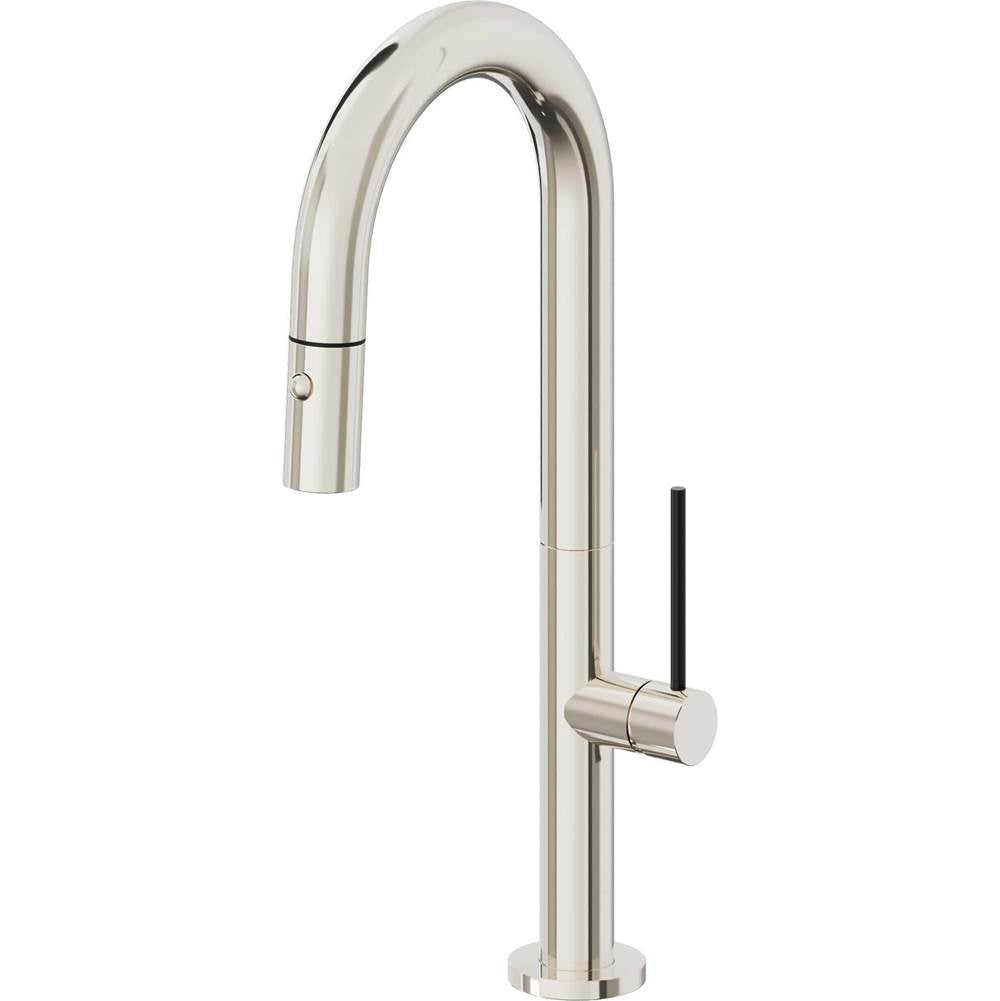 California Faucets Pull-Down Prep/Bar Faucet with Button Sprayer