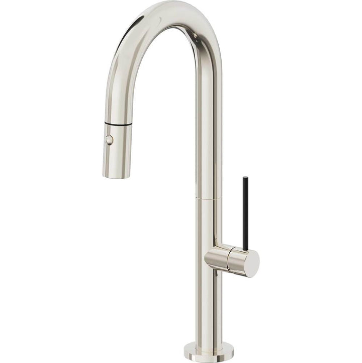California Faucets Pull-Down Prep/Bar Faucet with Button Sprayer