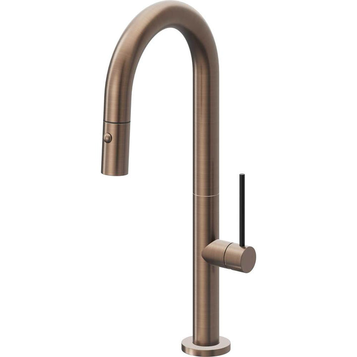 California Faucets Pull-Down Prep/Bar Faucet with Button Sprayer