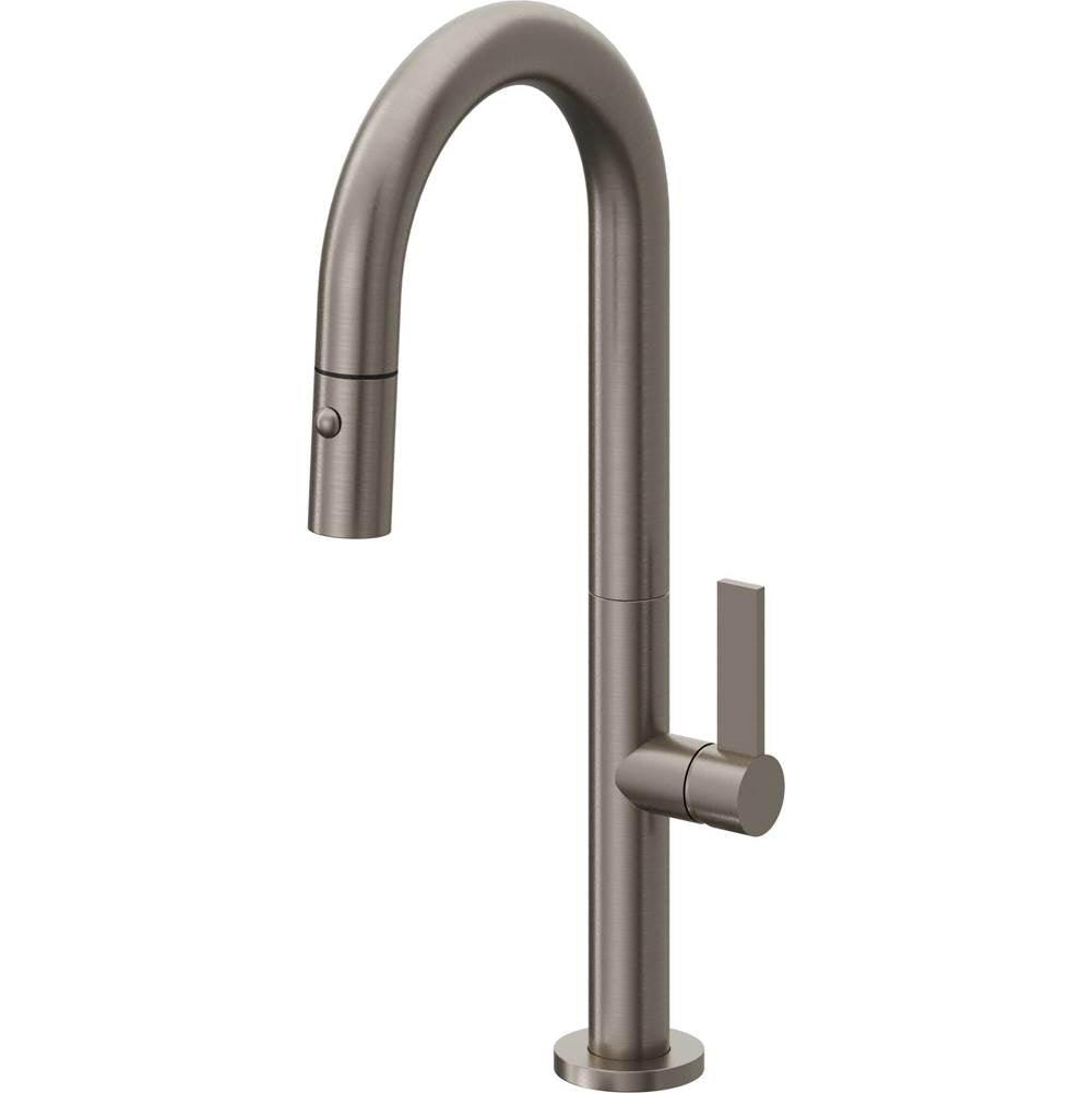 California Faucets Pull-Down Prep/Bar Faucet with Button Sprayer