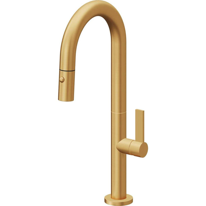 California Faucets Pull-Down Prep/Bar Faucet with Button Sprayer