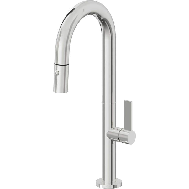 California Faucets Pull-Down Prep/Bar Faucet with Button Sprayer