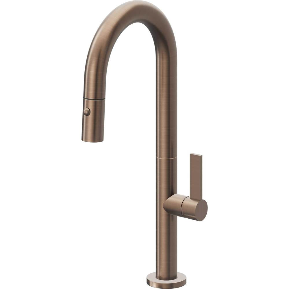 California Faucets Pull-Down Prep/Bar Faucet with Button Sprayer